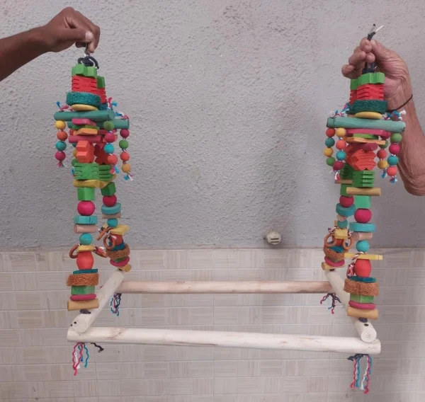 large aviary swing for macaws