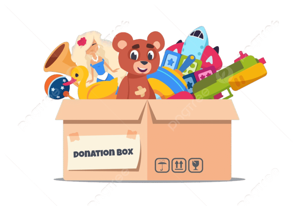 pngtree donation toy box cardboard containers picture image 8218044